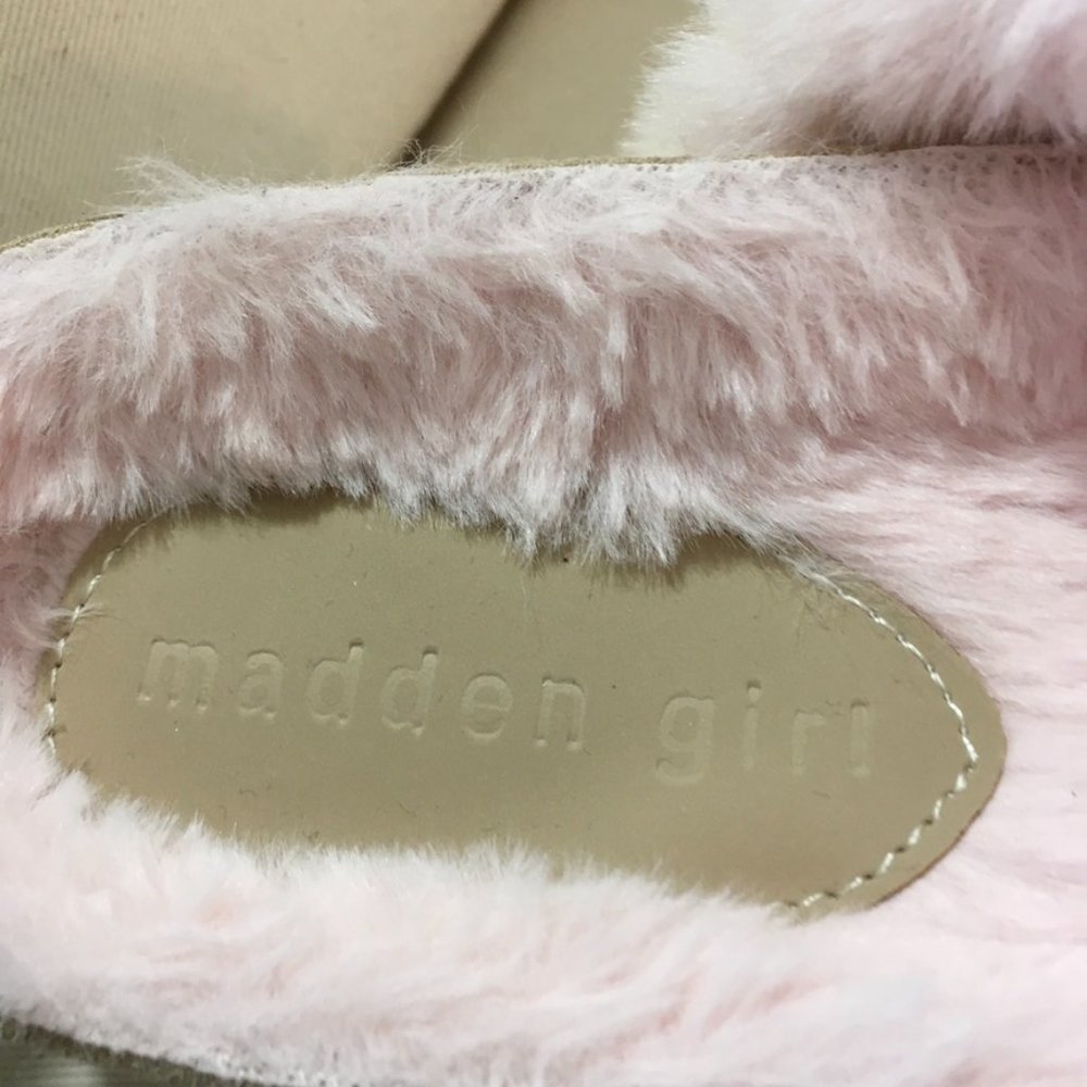 NWOT Madden Girl Pink Furree Slip-on Platform - Picture 4 of 6